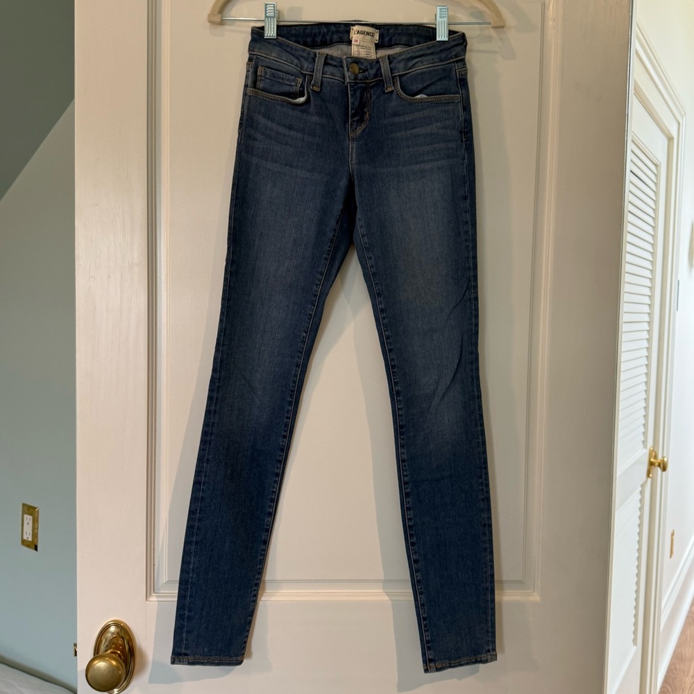L'AGENCE Dark Blue Skinny Jeans